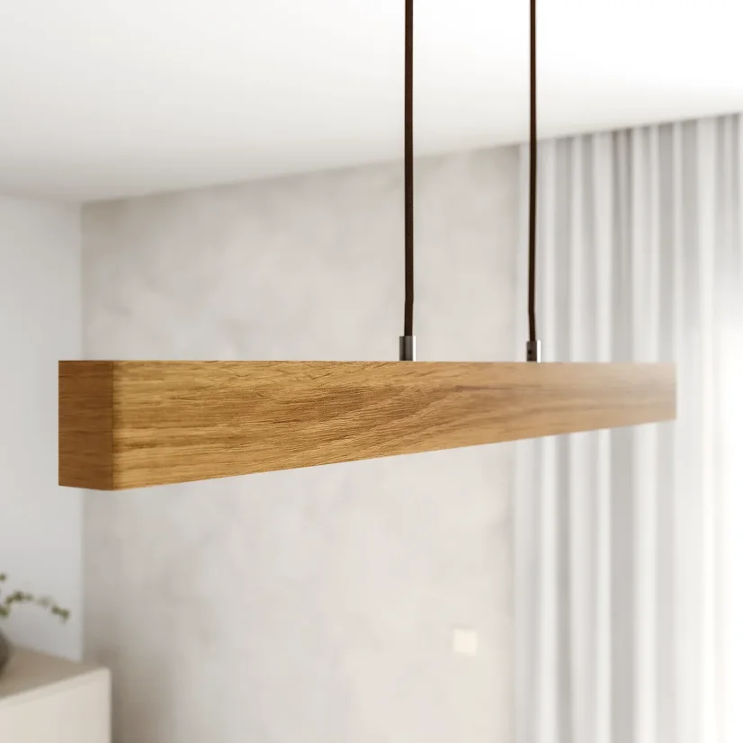 LINNA 88 cm – dřevěné světlo nad jídelní stůl