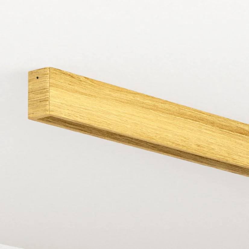 Světlo LINNA 116 cm – dřevěný design pro minimalistický interiér