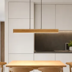 Dřevěné závěsné svítidlo LINNA 88 cm (dub)