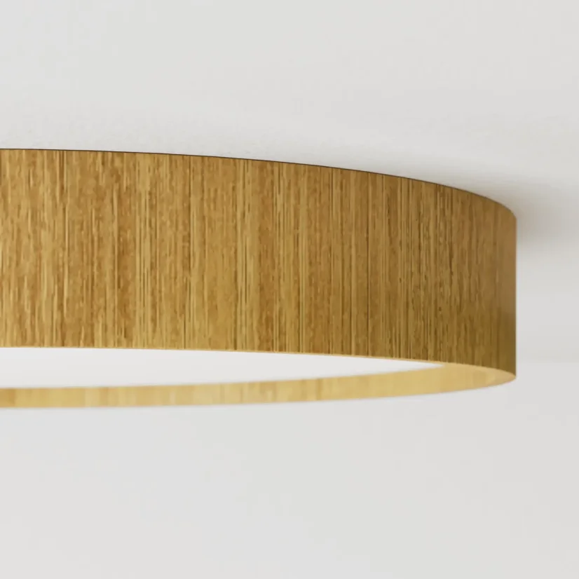 Elegantní dřevěné svítidlo TURNN 60 cm – kulaté stropní osvětlení