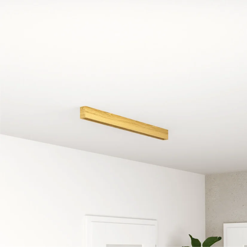 Dřevěné stropní svítidlo LINNA – 88 cm (dub)