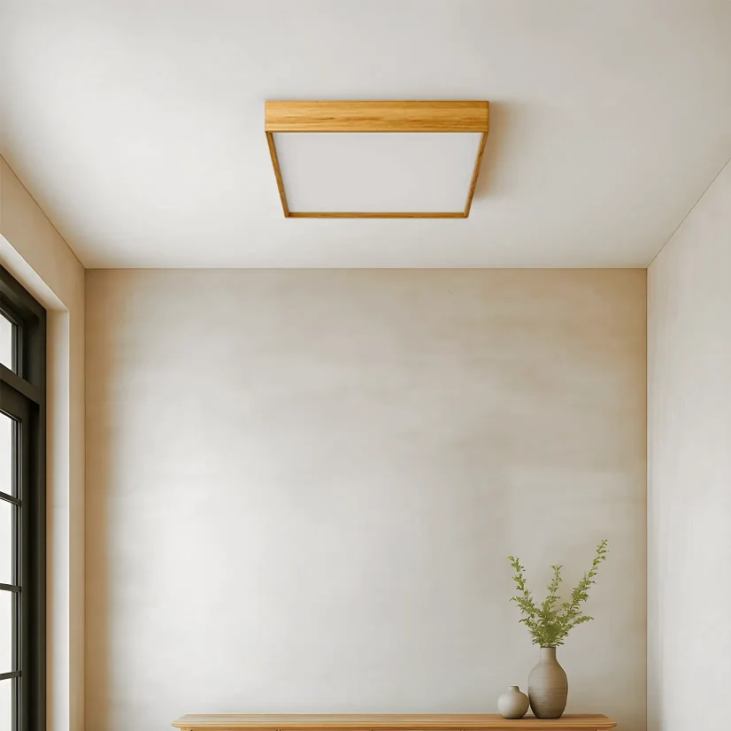 Stropní světlo dřevo v chodbě