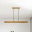 Dřevěné závěsné světlo LINNA 116 cm nad jídelní stůl