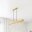 Závěsné dřevěné svítidlo LINNA 116 cm nad jídelní stůl