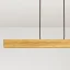 LINNA 88 cm – závěsné svítidlo z dubu s textilními kabely