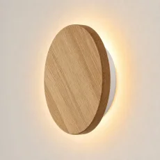 Dřevěné nástěnné svítidlo SOLLE 17 (dub)