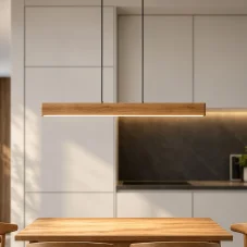 Dřevěné závěsné svítidlo LINNA 88 cm (dub)