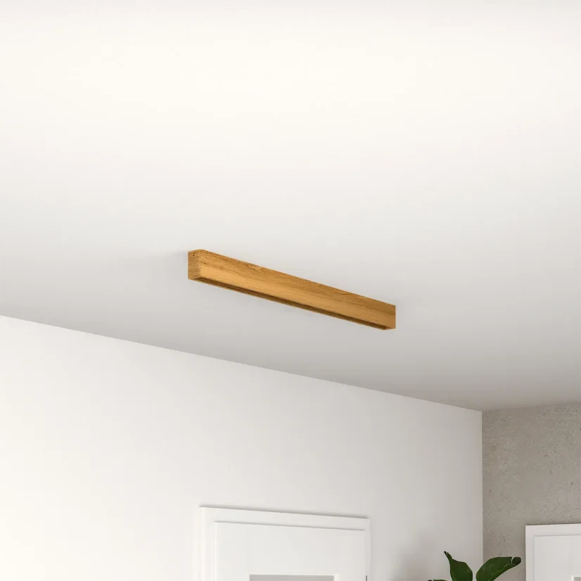 Elegantní stropní světlo LINNA 88 cm v dubovém provedení