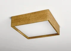 Dřevěné stropní svítidlo BLOKK S 25W (Dub)