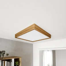Elegantní svítidlo BLOKK 60x60 cm – přisazené světlo z dubového masivu
