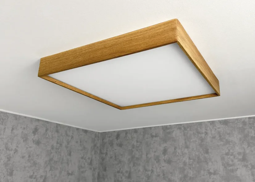Dřevěné stropní svítidlo BLOKK S 30W (Dub)