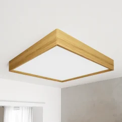 Elegantní svítidlo BLOKK 60x60 cm – přisazené světlo z dubového masivu Elegantní svítidlo BLOKK 60x60 cm – přisazené světlo z dubového masivu