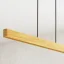 LINNA 116 cm – dlouhé závěsné svítidlo z masivního dubu