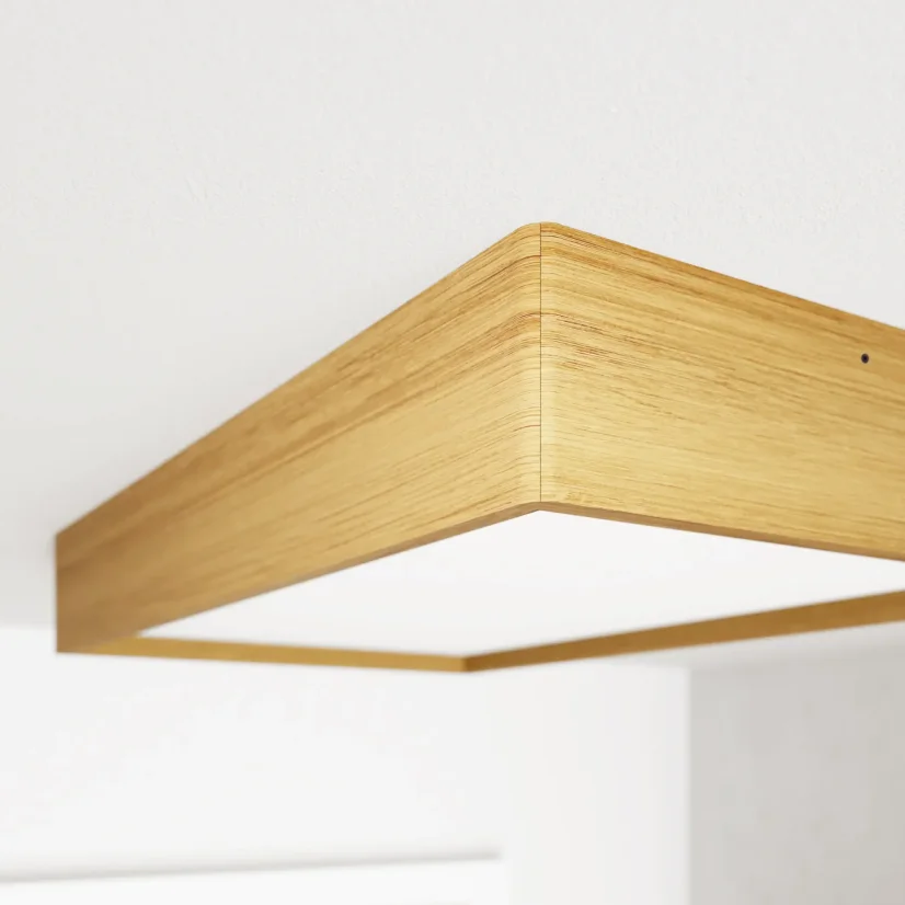 Svítidlo BLOKK 60x30 cm – moderní přisazené světlo z dubu