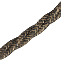 Textilní kabel hnědý - kroucený