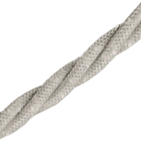 Textilní kabel světlý - kroucený