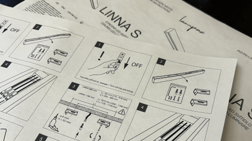 Montážní návody svítidel ze dřeva