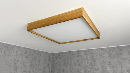 Dřevěné stropní svítidlo BLOKK S 30W (dub)