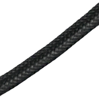 Textilní kabel černý - kulatý